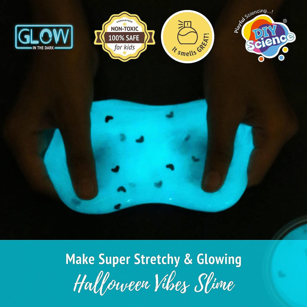 Diy Science Glow In The Dark Halloween Vibes Slime Kit - Naivri