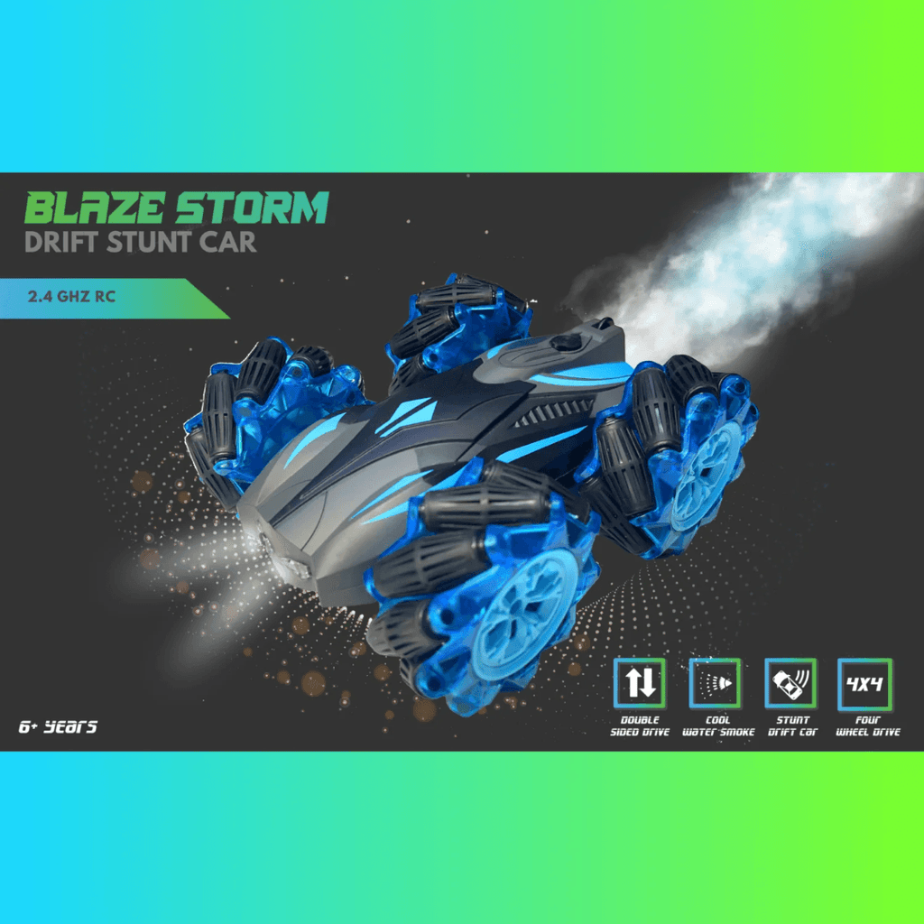 Electrobotic Blaze Storm Stunt Drift Car Blue - Naivri