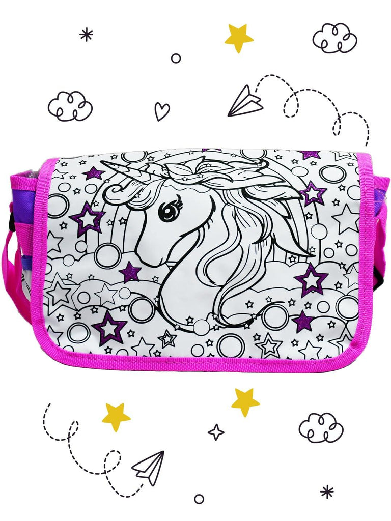 Mirada Color Your Own Unicorn Sling Bag - Naivri