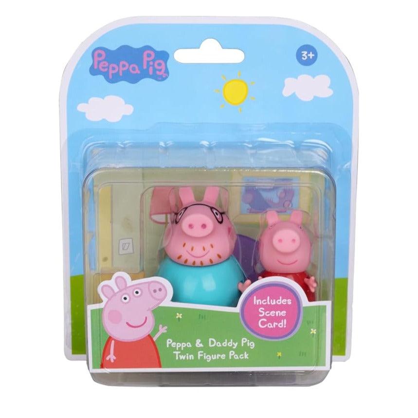 Peppa Pig & Daddy Pig Twin Figure Pack - Naivri