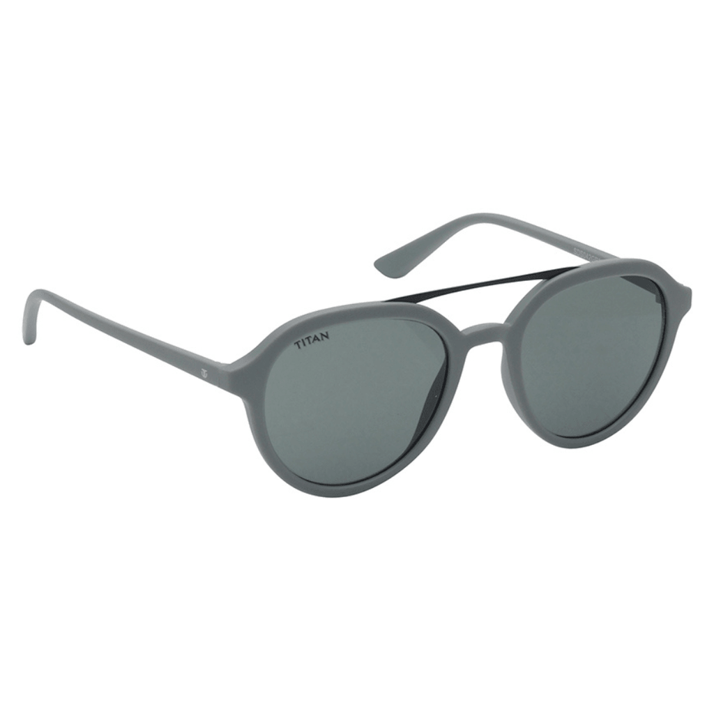 Titan Dash Grey Aviator Rimmed Kids Sunglasses SDS042GR3V - Naivri