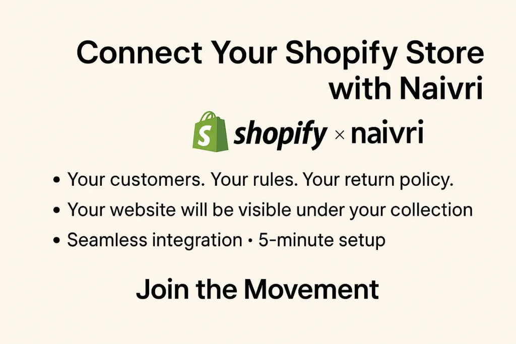 Connect Your Shopify Store with Naivri – A Movement to Empower Indian D2C Brands
