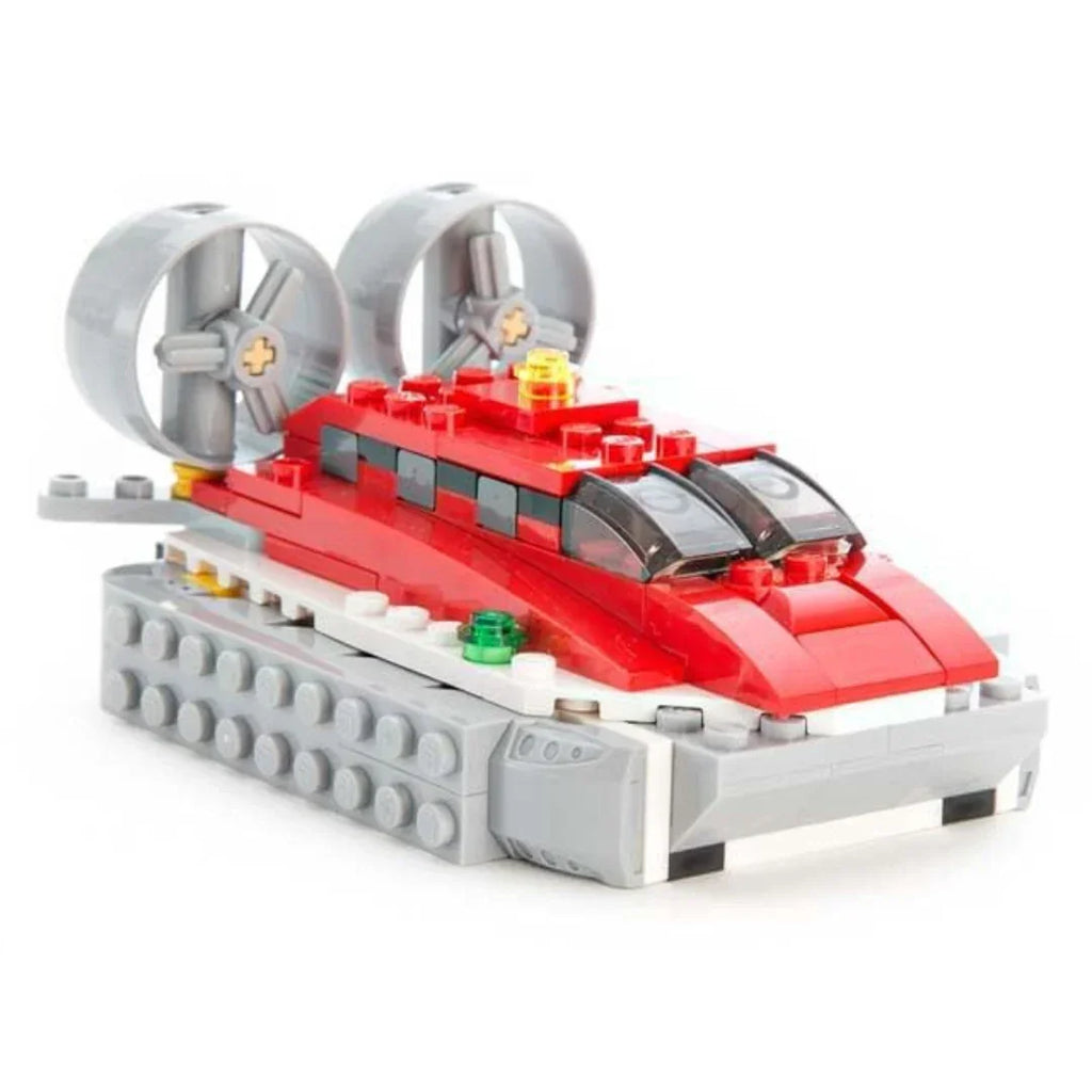 3-in-1 Architect Series Construction Brick Set – Fighter Jet, Propeller Plane & Hovercraft Model | STEM DIY Building Toy Kit for Kids (Multicolor, 241+ Pieces) - Naivri