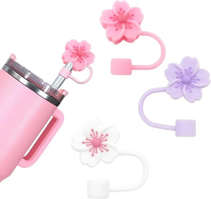 3D Straw Toppers - Stanley | Stylist | Silicone- Random - Naivri