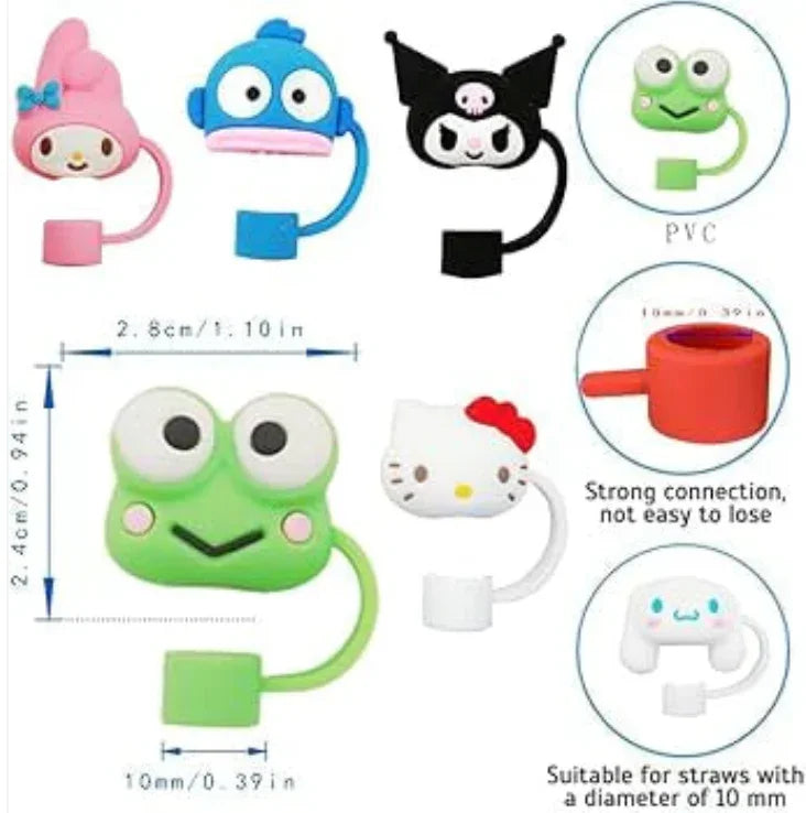 3D Straw Toppers - Stanley | Stylist | Silicone- Random - Naivri
