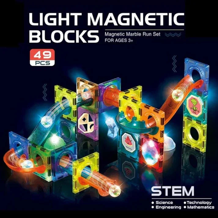 49pcs Magnetic Building Blocks with Lights (STEM) - Naivri
