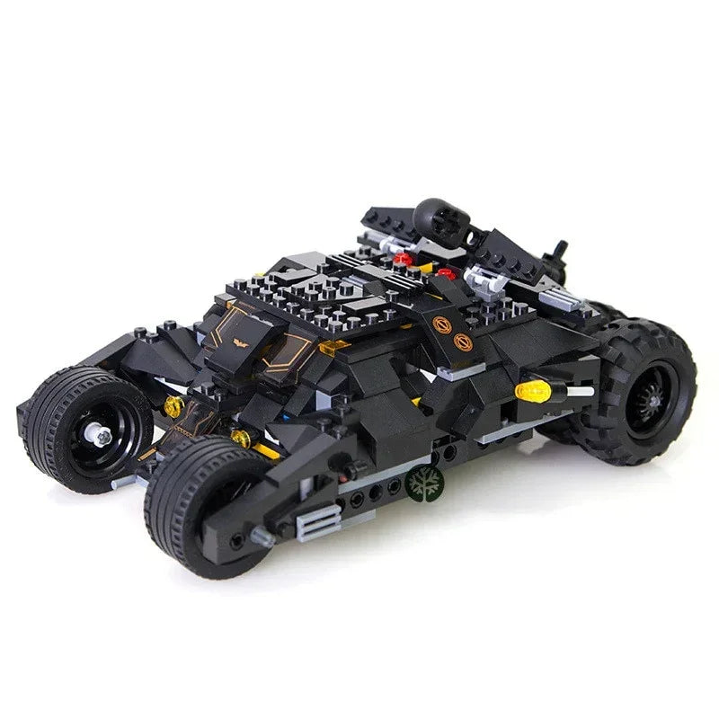 7105 Super Heroes Building Set – 325-Piece Tumbler Car with Joker Mini Figures | Compatible Bricks Action Toy for Kids Inspired by Batmobile | Ages 6+ - Naivri