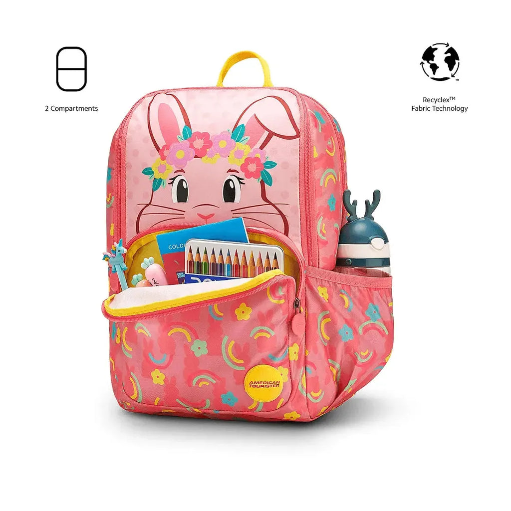 American Tourister Diddle 2.0 Bunny Pink Backpack 21 Ltrs - Naivri