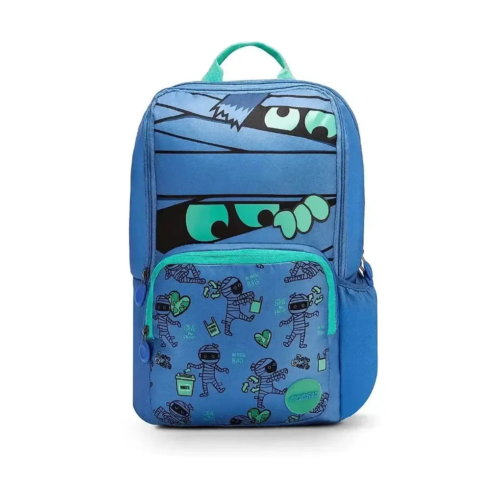 American Tourister Diddle 2.0 Mummy Blue Backpack – 21 Ltrs | Ergonomic, Eco-Friendly & Kid-Friendly - Naivri