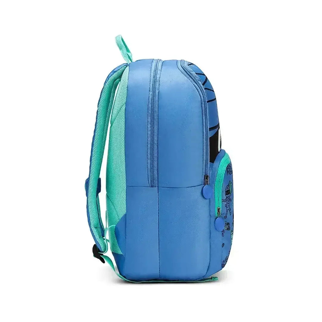 American Tourister Diddle 2.0 Mummy Blue Backpack – 21 Ltrs | Ergonomic, Eco-Friendly & Kid-Friendly - Naivri