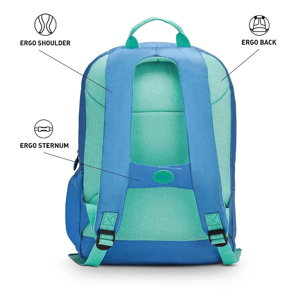 American Tourister Diddle 2.0 Mummy Blue Backpack – 21 Ltrs | Ergonomic, Eco-Friendly & Kid-Friendly - Naivri