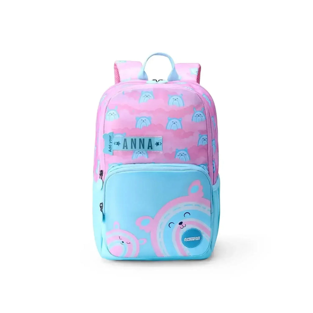 American Tourister Diddle 4.0 Rainbow Pink Kids Backpack – 21 Litres, Age 5–8 - Naivri