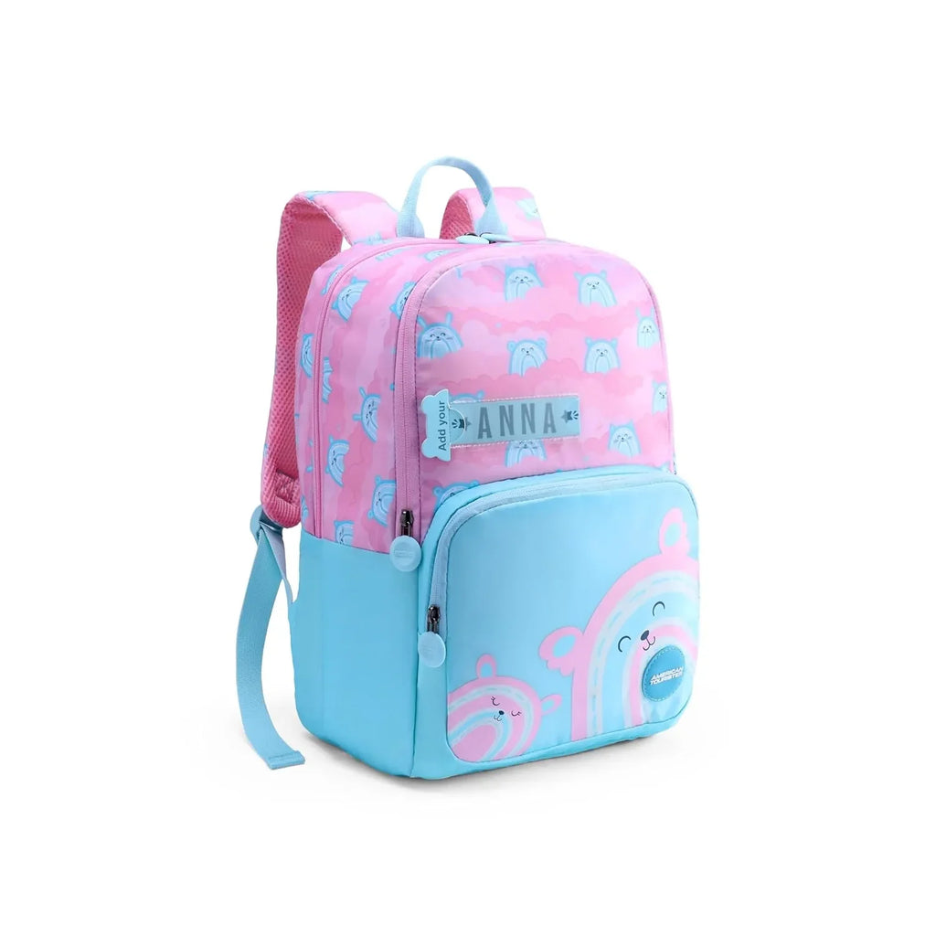 American Tourister Diddle 4.0 Rainbow Pink Kids Backpack – 21 Litres, Age 5–8 - Naivri