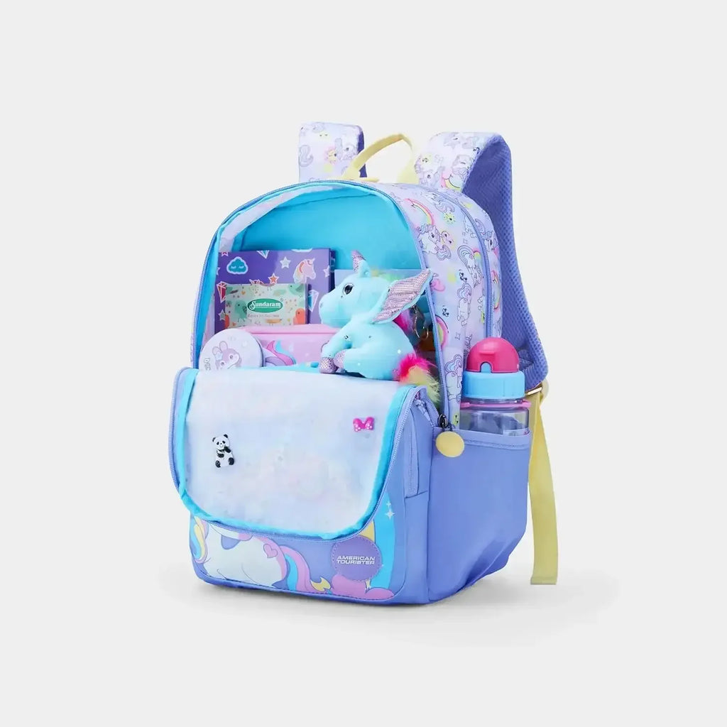 American Tourister Diddle 4.0 Unicorn Lavender Kids Backpack 21 Ltrs – Stylish, Comfortable & Durable for Kids Aged 5-8 Years - Naivri