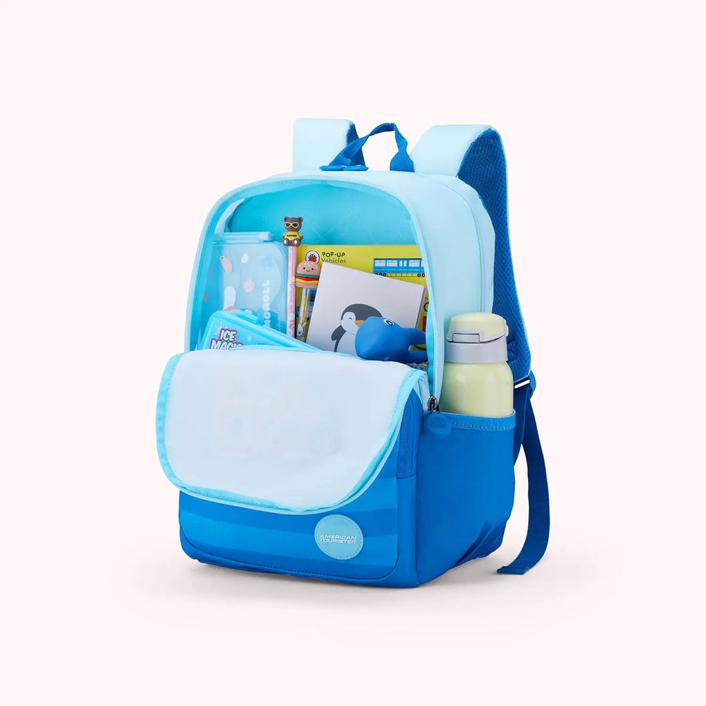 American Tourister Diddle 4.0 Varsity Blue Kids Backpack – 21 Litres, Age 5-8 Years - Naivri