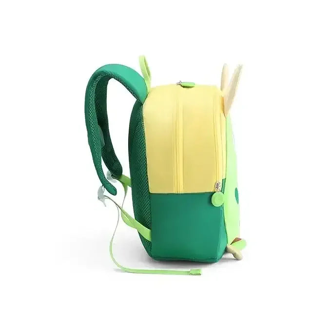 American Tourister Kiztopia Dragon Green/Yellow Kids Character Backpack – 10L, Fun and Practical Design - Naivri