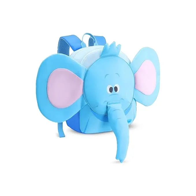 American Tourister Kiztopia Elephant Blue/Pink Kids Character Backpack – 10L, Comfortable & Durable Design - Naivri