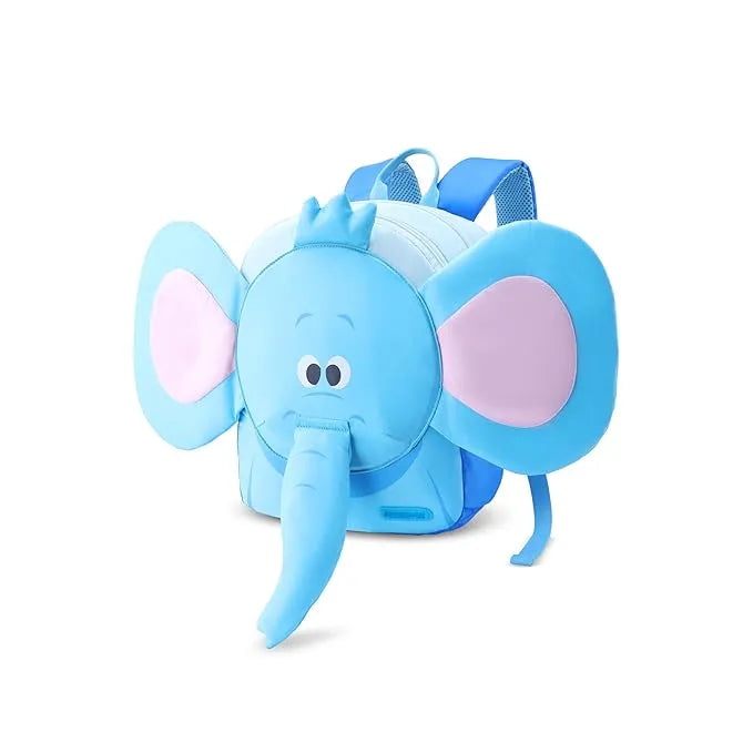 American Tourister Kiztopia Elephant Blue/Pink Kids Character Backpack – 10L, Comfortable & Durable Design - Naivri