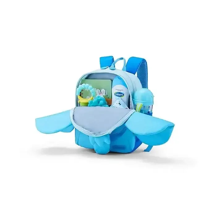 American Tourister Kiztopia Elephant Blue/Pink Kids Character Backpack – 10L, Comfortable & Durable Design - Naivri