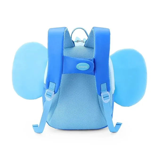 American Tourister Kiztopia Elephant Blue/Pink Kids Character Backpack – 10L, Comfortable & Durable Design - Naivri
