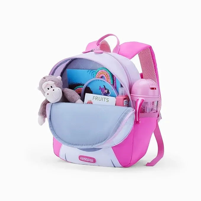 American Tourister Kiztopia Rabbit White/Pink Kids Character Backpack – 10L, Comfortable & Playful Design - Naivri