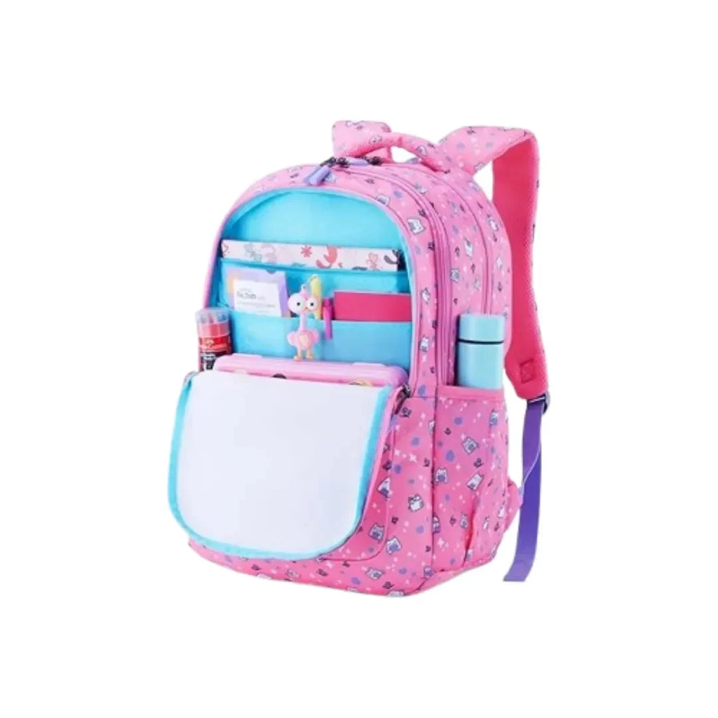 American Tourister Ollie 4.0 XL Cat Pink Backpack – 32.5L School Bag for Girls (12+ Years) - Naivri