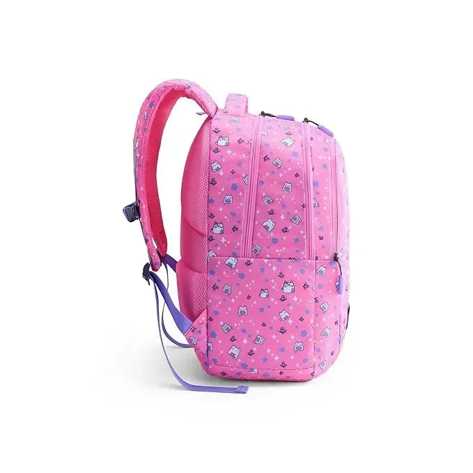 American Tourister Ollie 4.0 XL Cat Pink Backpack – 32.5L School Bag for Girls (12+ Years) - Naivri