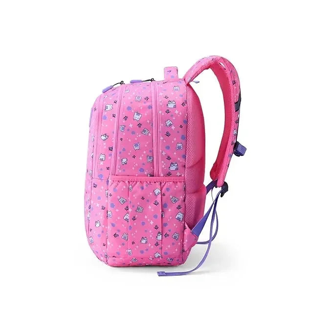 American Tourister Ollie 4.0 XL Cat Pink Backpack – 32.5L School Bag for Girls (12+ Years) - Naivri