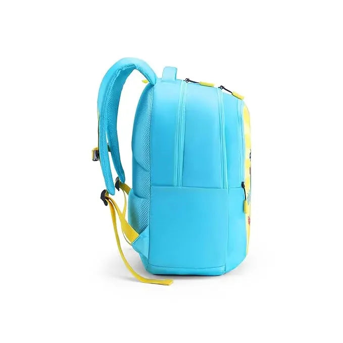 American Tourister Ollie 4.0 XL Glyph Camera Blue 32.5 Litres Backpack – Bold Design with 3D Graphics for Girls 12+ - Naivri