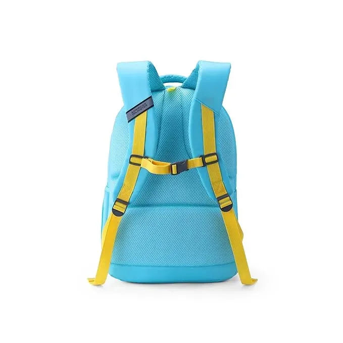 American Tourister Ollie 4.0 XL Glyph Camera Blue 32.5 Litres Backpack – Bold Design with 3D Graphics for Girls 12+ - Naivri