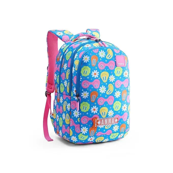 American Tourister Ollie 4.0 XL Smiley Blue 32.5 Ltrs - Naivri