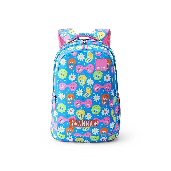 American Tourister Ollie 4.0 XL Smiley Blue 32.5 Ltrs - Naivri