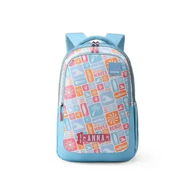 American Tourister Ollie 4.0 XL Surf Grey Backpack – 32.5L School Bag for Kids Aged 12+ - Naivri