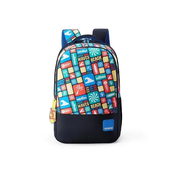 American Tourister Pazzo 4.0 XL Backpack Black Surf – 31 L, Age 10+ - Naivri