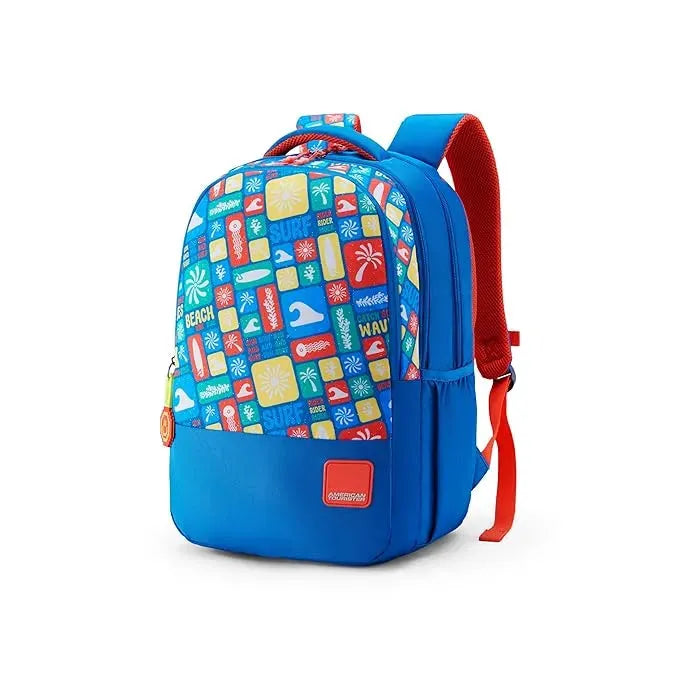 American Tourister Pazzo 4.0 XL Blue Surf Backpack – 31 L | Age 10+ - Naivri