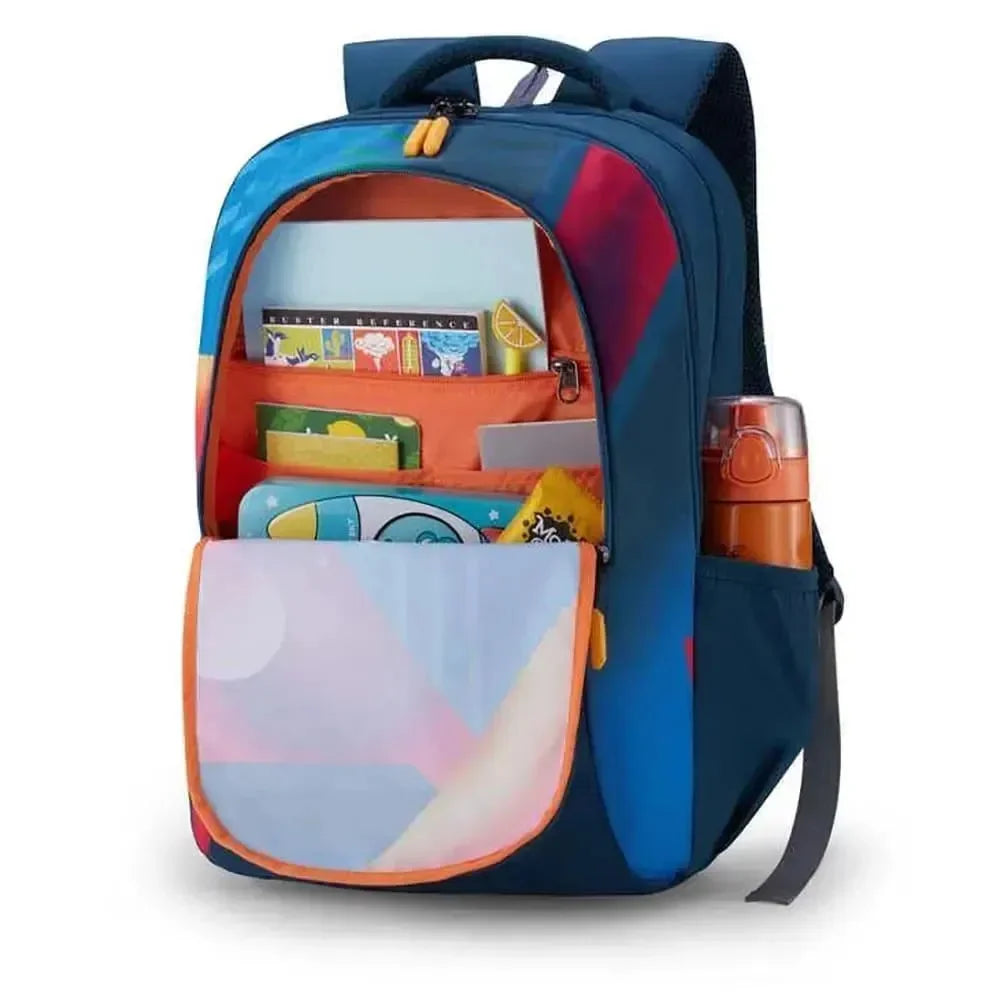 American Tourister Quad 3.0 Legion Blue 33.5 Ltrs Casual School Backpack - Naivri