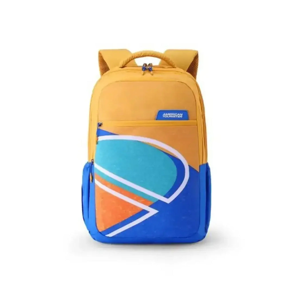 American Tourister Quad 4.0 Mustard XXL Backpack – 35 Litres | Unisex | Age 12+ - Naivri