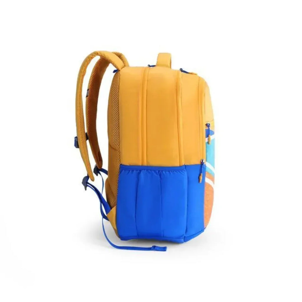 American Tourister Quad 4.0 Mustard XXL Backpack – 35 Litres | Unisex | Age 12+ - Naivri