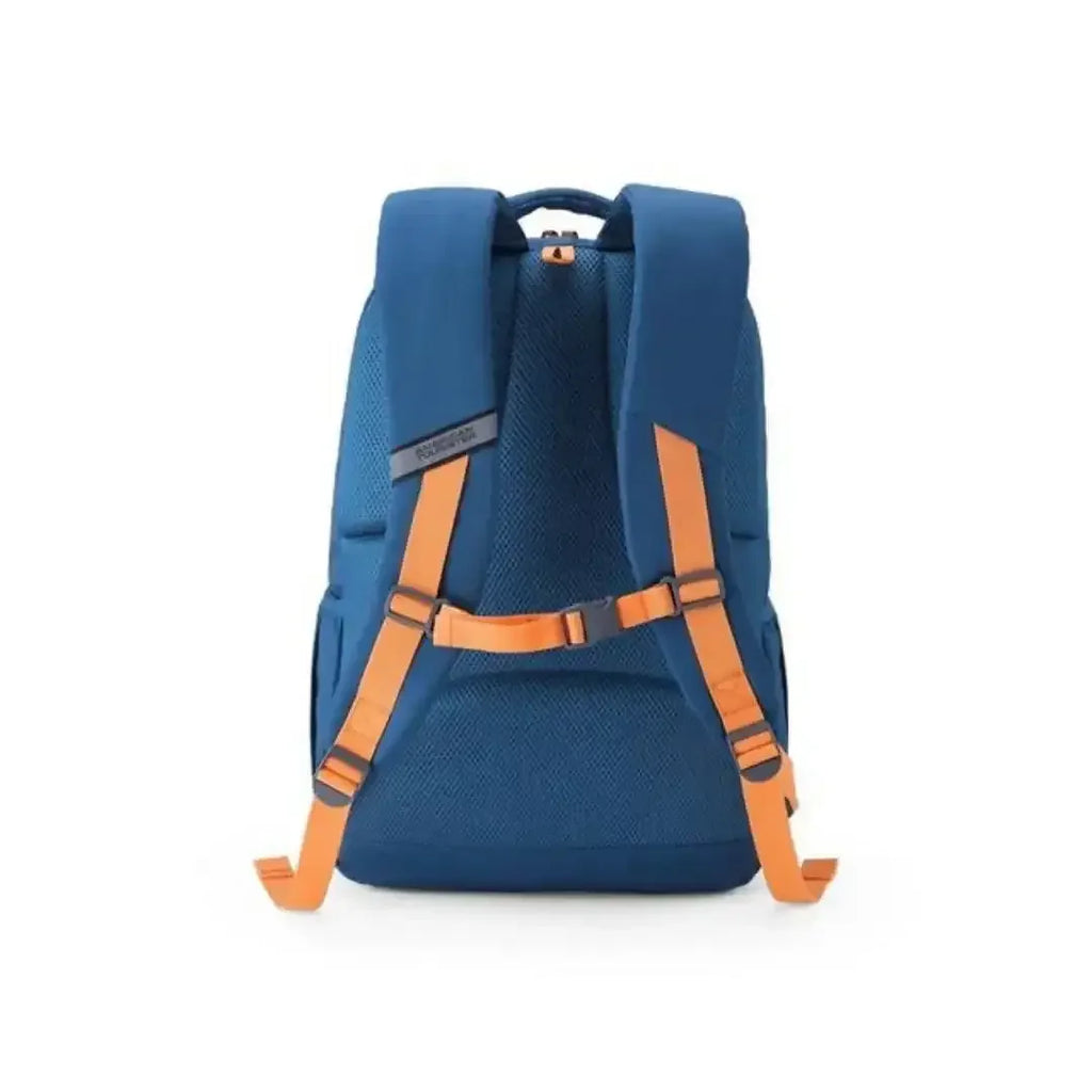 American Tourister Quad 4.0 Teal Orange XXL Backpack – 35 Litres | Stylish & Durable | Unisex | Age 12+ - Naivri