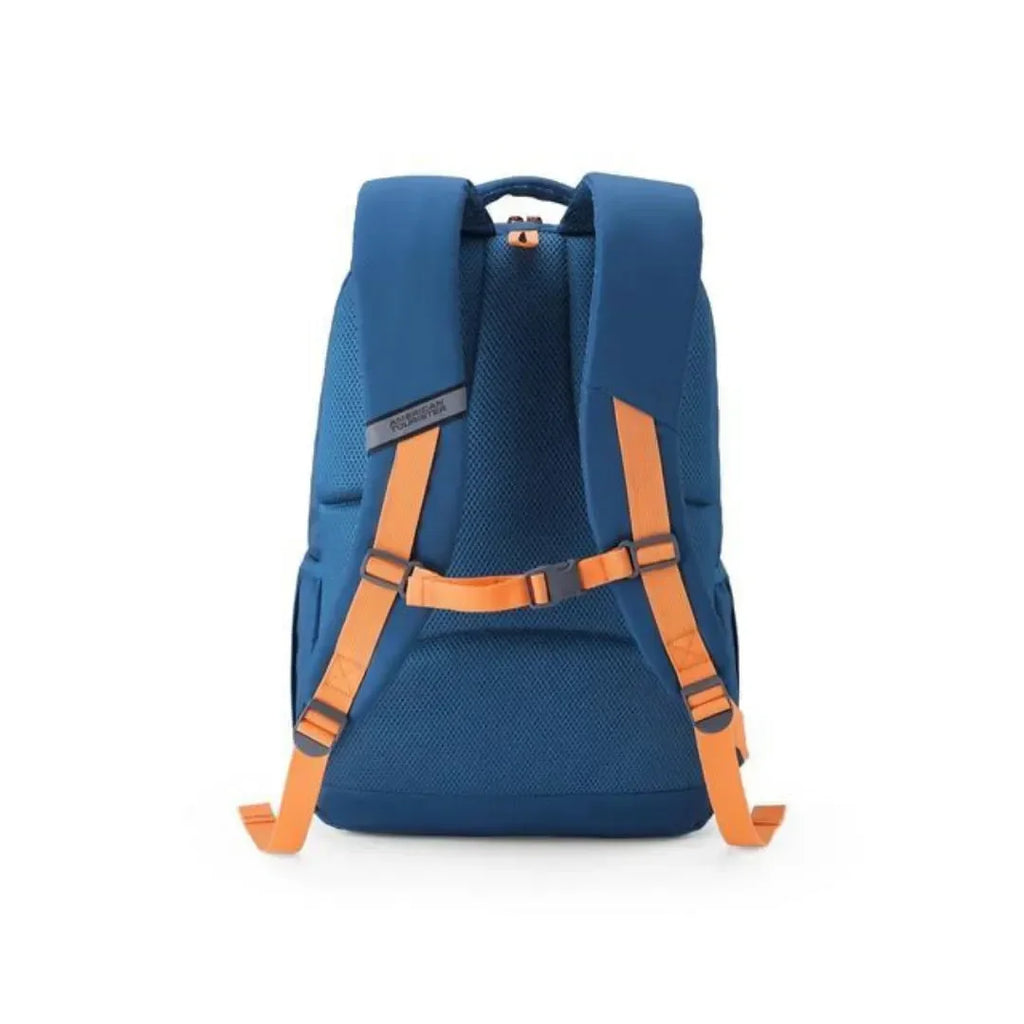 American Tourister Quad 4.0 Teal Orange XXL Backpack – 35 Litres | Stylish & Durable | Unisex | Age 12+ - Naivri