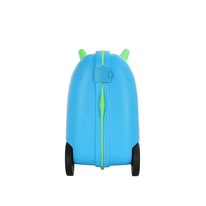 American Tourister Skiddle Blue Astronaut Suitcase – 39.5 cm | Small Cabin Polypropylene Hard Trolley Bag | 4 Wheels Spinner | Durable & Vibrant Design - Naivri