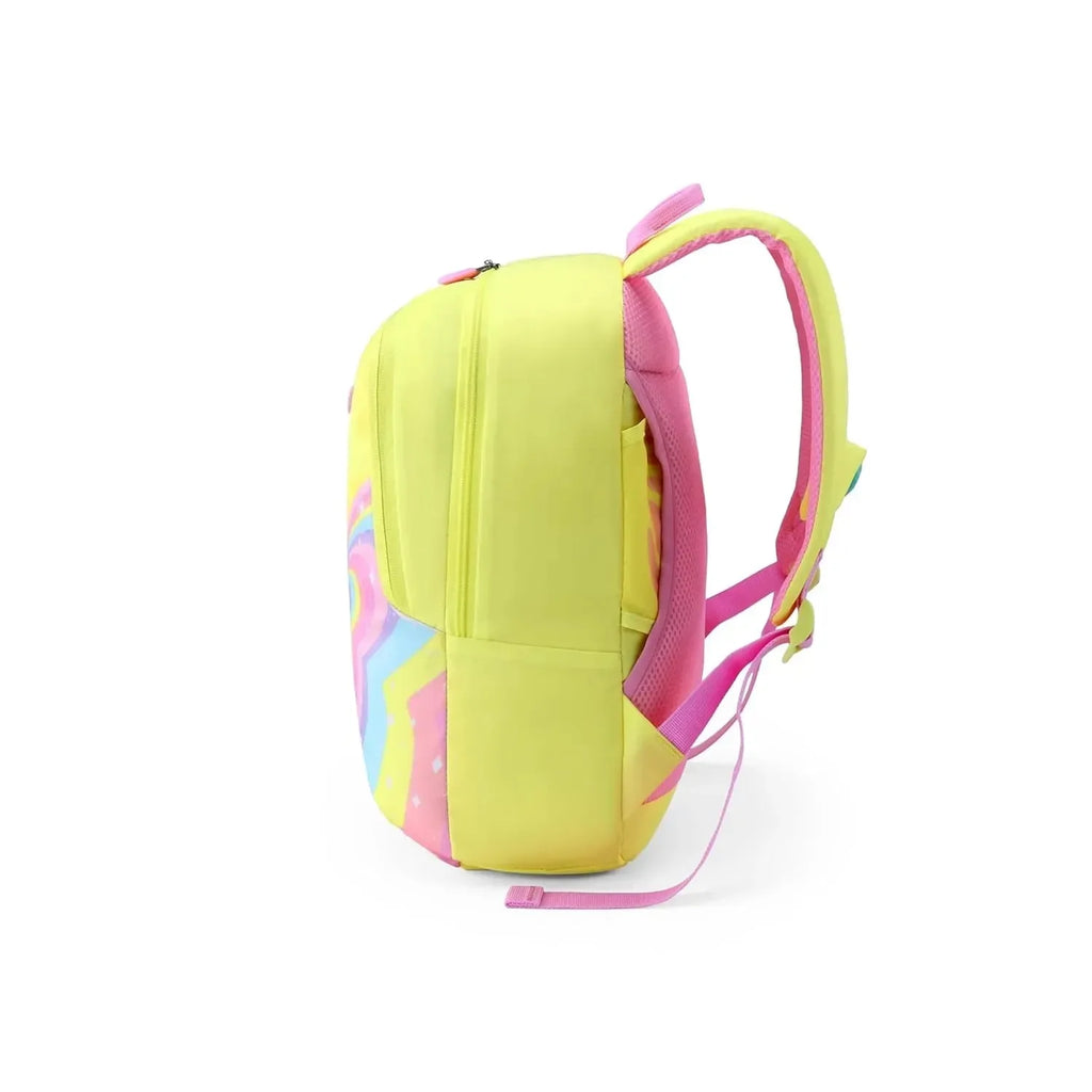 American Tourister Swiddle 4.0 Butterfly Yellow Kids Backpack – 13.5L, Durable & Comfortable - Naivri