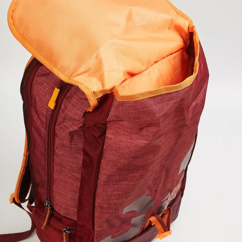 AMERICAN TOURISTER Unisex Printed Zip-Closure Backpack | AMT SIGMA LP BACKPACK 02 RED | Stylish Casual Backpack for Daily Use | 3 Spacious Compartments | Leather Synthetic Build - Naivri