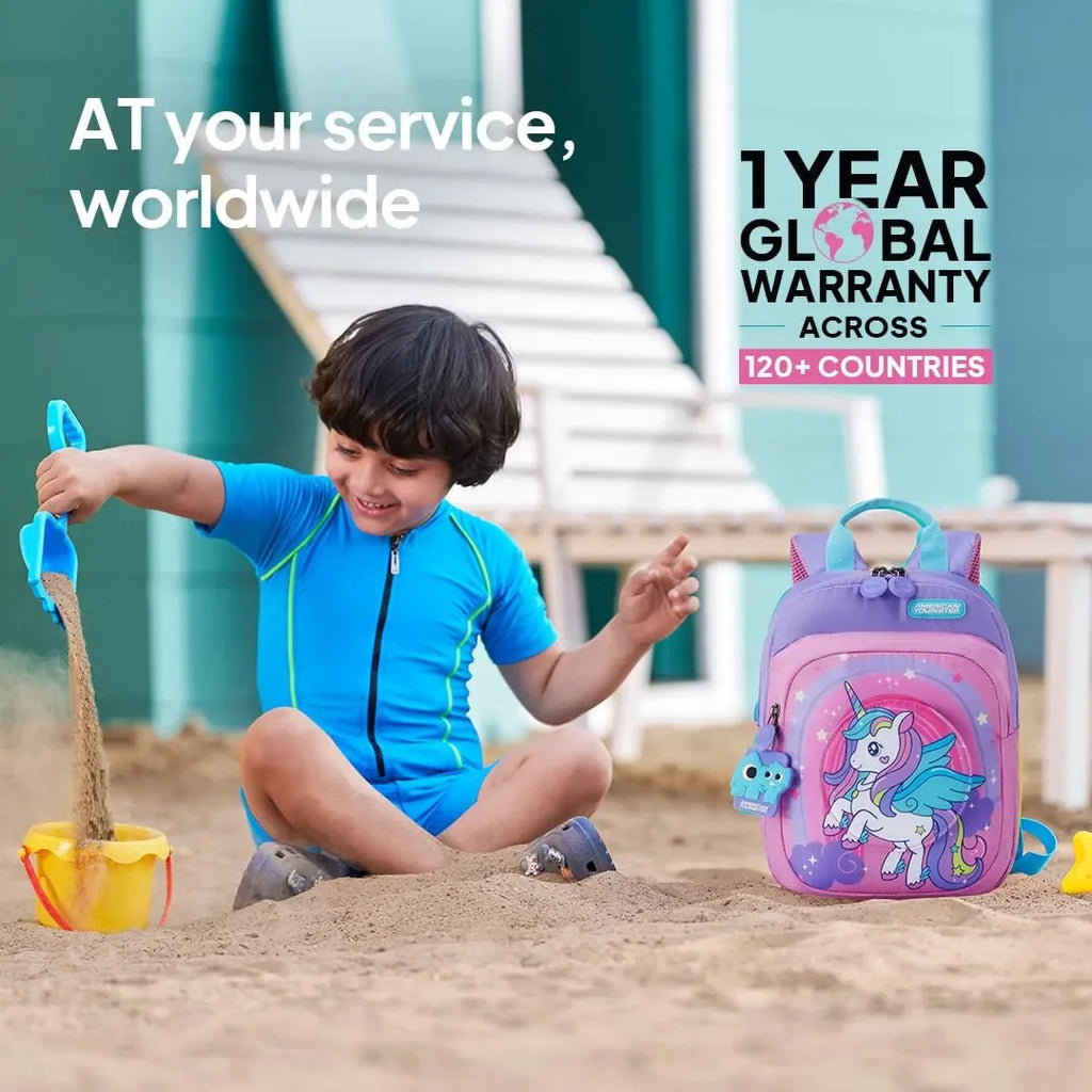 American Tourister Yoodle 3.0 Girls Backpack – Unicorn Pink | 8.5L | Lightweight School & Travel Bag for Kids - Naivri