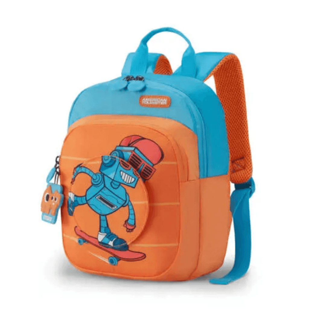 American Tourister Yoodle 3.0 Orange Blue Backpack 8.5 Ltrs - Naivri