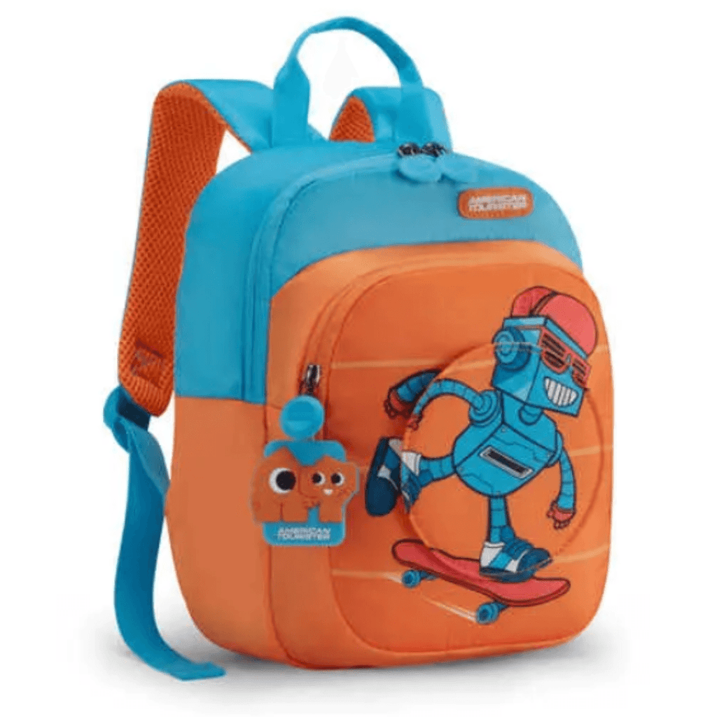 American Tourister Yoodle 3.0 Orange Blue Backpack 8.5 Ltrs - Naivri