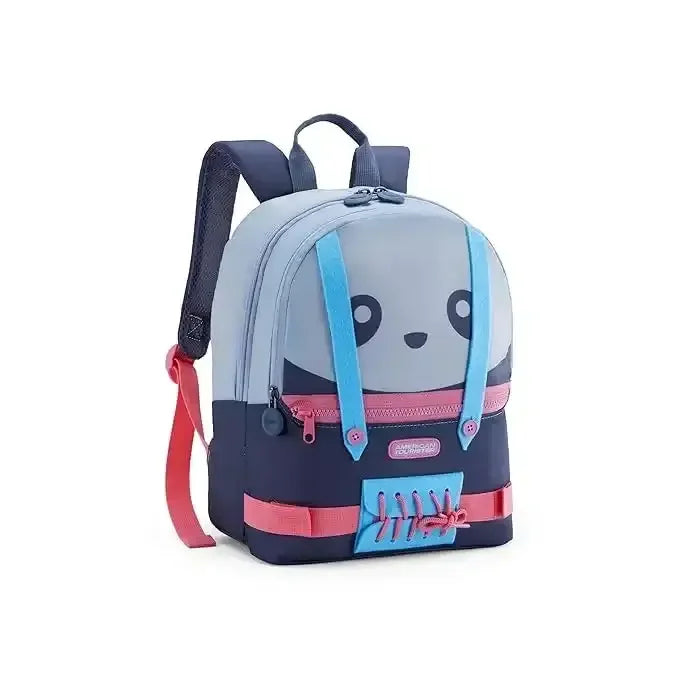 American Tourister Yoodle 4.0 Panda Black Backpack – 11.5 Ltrs | Kids Preschool Bag | Ergonomic Design for Comfort | 1-Year Warranty - Naivri