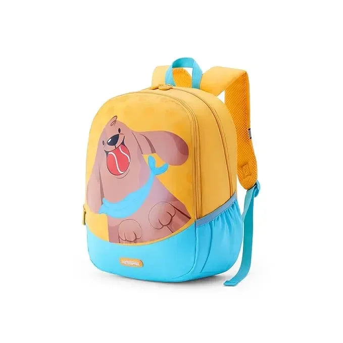 American Tourister Zoodle 4.0 Mustard Dog Backpack – 13 Ltrs | Kids Preschool Bag | Comfortable & Durable Design | 1-Year Global Warranty - Naivri