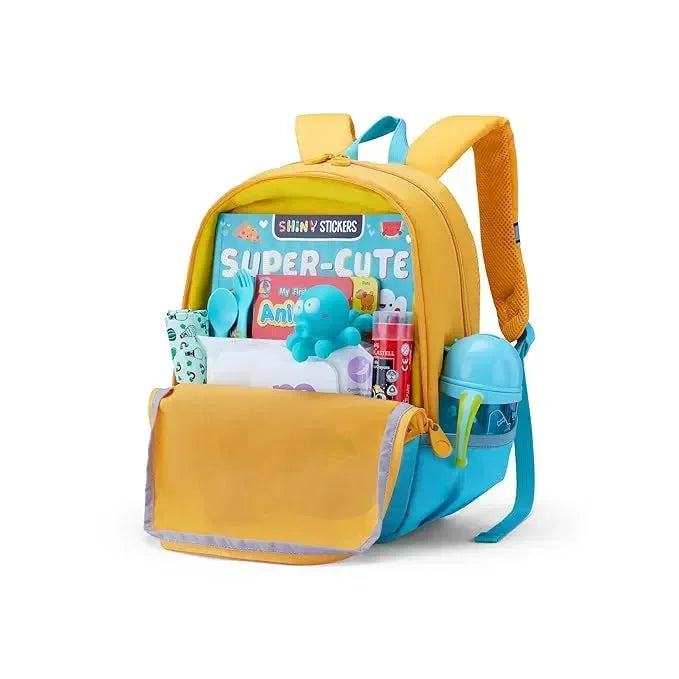 American Tourister Zoodle 4.0 Mustard Dog Backpack – 13 Ltrs | Kids Preschool Bag | Comfortable & Durable Design | 1-Year Global Warranty - Naivri