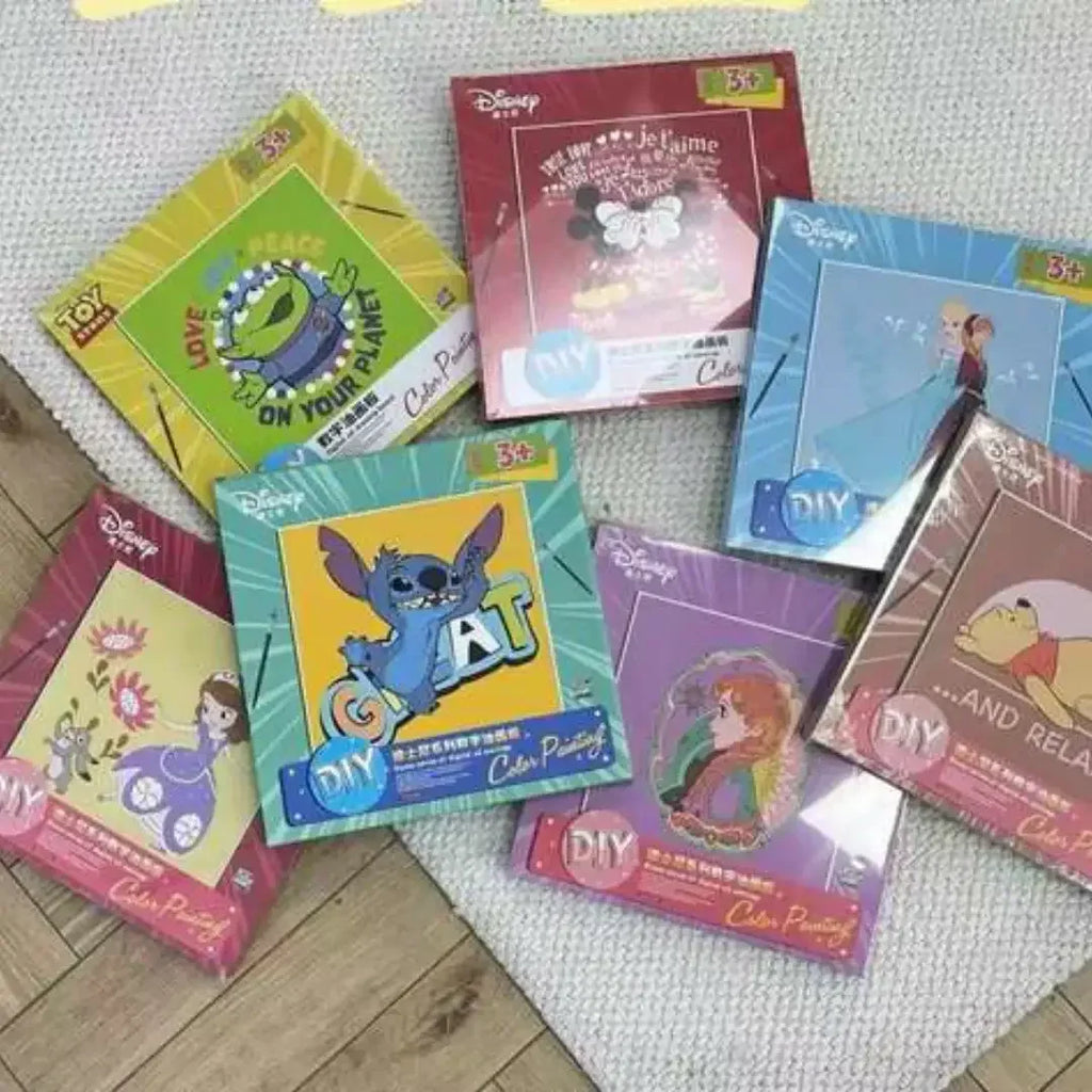 ArtWonders Character Paint by Numbers Canvas Set – DIY Color Painting Kit for Kids 3+ - Naivri